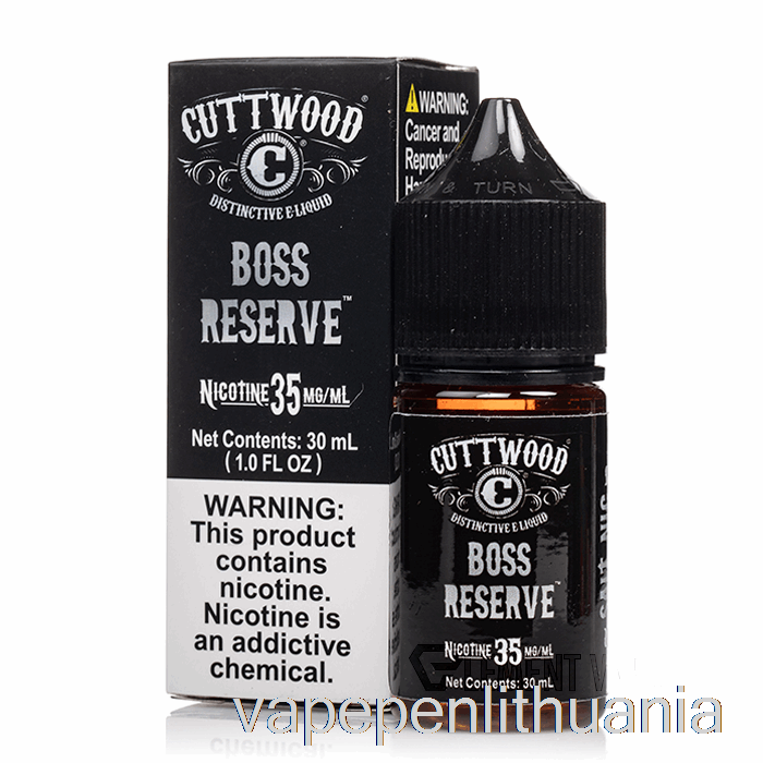 Boso Rezervas - Pjautinės Medienos Druskos - 30 Ml 50 Mg Vape Skysčio